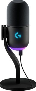 Mikrofon Logitech G Yeti GX czarny (988-000569) + Lampa Litra Glow 2