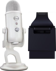 Mikrofon Blue Yeti USB White Mist (988-000533) + Lampa Litra Glow 1