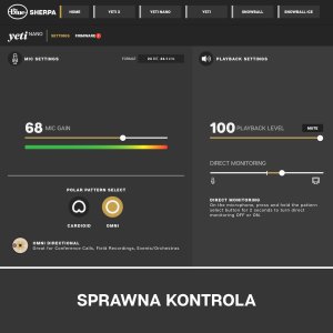 Mikrofon Blue Yeti Nano (988-000401) + Lampa Litra Glow 26