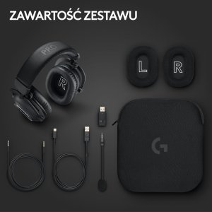 Słuchawki Logitech G Pro X2 Lightspeed Czarne (981-001263) + G PRO X SuperLight 2 (910-006630) 10