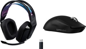 Słuchawki Logitech G535 LIGHTSPEED Czarne (981-000972) + G PRO X SuperLight 2  (910-006630) 1