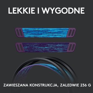 Słuchawki Logitech G535 LIGHTSPEED Czarne (981-000972) + G PRO X SuperLight 2 (910-006630) 4