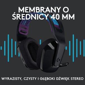 Słuchawki Logitech G535 LIGHTSPEED Czarne (981-000972) + G PRO X SuperLight 2 (910-006630) 10