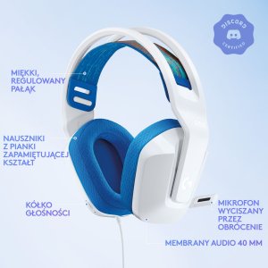 Słuchawki Logitech G335 Białe (981-001018) + G PRO X SuperLight 2 (910-006630) 6