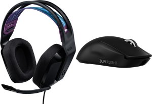 Słuchawki Logitech G335 Czarne (981-000978) + G PRO X SuperLight 2  (910-006630) 1