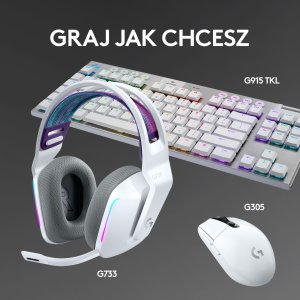 Słuchawki Logitech G733 Lightspeed Białe (981-000883) + G PRO X SuperLight 2 (910-006630) 2