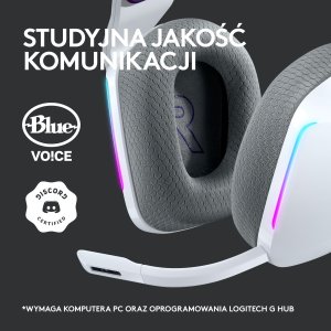 Słuchawki Logitech G733 Lightspeed Białe (981-000883) + G PRO X SuperLight 2 (910-006630) 3