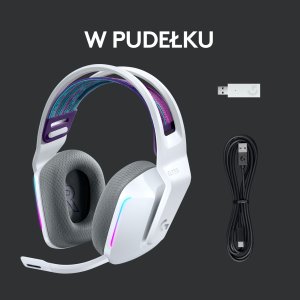 Słuchawki Logitech G733 Lightspeed Białe (981-000883) + G PRO X SuperLight 2 (910-006630) 10