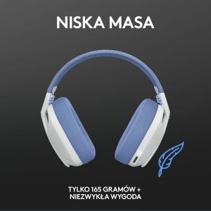 Słuchawki Logitech G435 Białe (981-001074) + G PRO X SuperLight 2 (910-006630) 6