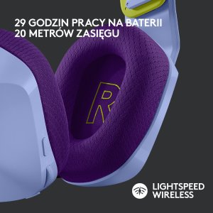 Słuchawki Logitech G733 Lightspeed Fioletowe (981-000890) + G PRO X SuperLight 2 (910-006630) 7