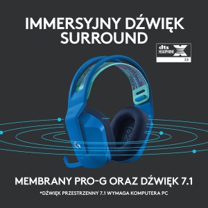 Słuchawki Logitech G733 Lightspeed Niebieskie (981-000943) + G PRO X SuperLight 2 (910-006630) 4