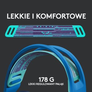 Słuchawki Logitech G733 Lightspeed Niebieskie (981-000943) + G PRO X SuperLight 2 (910-006630) 6