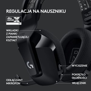 Słuchawki Logitech G733 Lightspeed Czarne (981-000864) + G PRO X SuperLight 2 (910-006630) 7