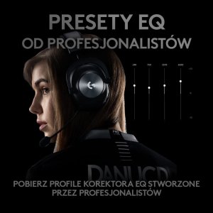 Słuchawki Logitech G Pro X Lightspeed Czarne (981-000907) + G PRO X SuperLight 2 (910-006630) 5