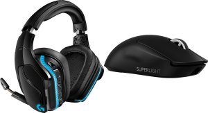 Słuchawki Logitech G935 Niebieskie (981-000744) + G PRO X SuperLight 2  (910-006630) 1