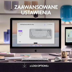 Klawiatura Logitech MX Mechanical Mini for Mac (920-010799) + Brio 100 (960-001585) 32