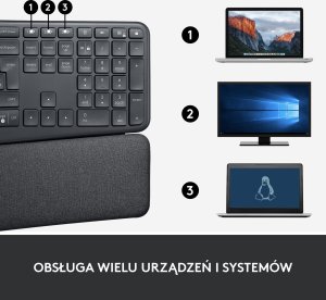 Klawiatura Logitech Ergo K860 (920-010352) + Brio 100 (960-001585) 27