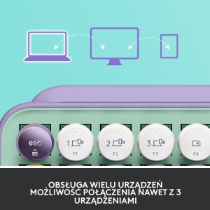 Klawiatura Logitech POP Keys (920-010736) + Brio 100 (960-001585) 9