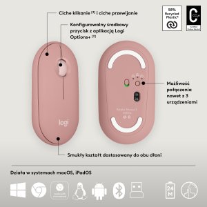 Klawiatura + mysz Logitech Pebble 2 Combo (920-012241) + Brio 100 (960-001585) 12