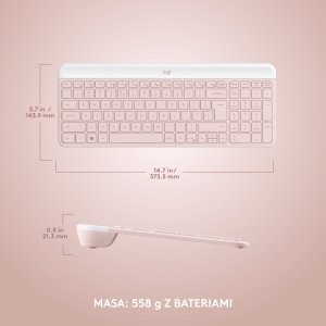 Klawiatura + mysz Logitech MK470 (920-011322) + Brio 100 (960-001585) 31