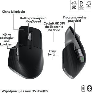 Klawiatura + mysz Logitech MX Keys S Combo for Mac (920-012845) + Brio 100 (960-001585) 2