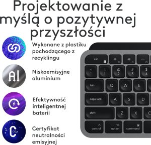 Klawiatura + mysz Logitech MX Keys S Combo for Mac (920-012845) + Brio 100 (960-001585) 4
