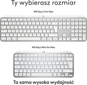 Klawiatura Logitech MX Keys S for Mac (920-011638) + Brio 100 (960-001585) 6