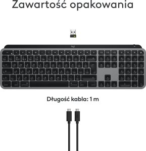 Klawiatura Logitech MX Keys S for Mac (920-011637) + Brio 100 (960-001585) 28
