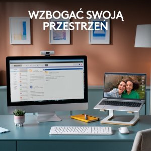 Klawiatura + mysz Logitech Signature Slim MK950 biała (920-012491) + Brio 100 (960-001585) 32