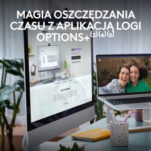 Klawiatura + mysz Logitech Signature Slim MK950 biała (920-012491) + Brio 100 (960-001585) 7