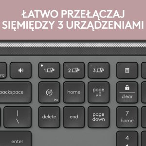 Klawiatura + mysz Logitech Signature Slim MK950 grafitowa (920-012490) + Brio 100 (960-001585) 10