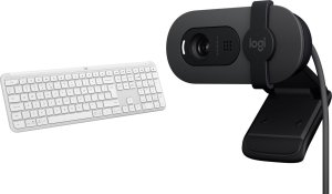 Klawiatura Logitech K950 Off White (920-012466) + Brio 100 (960-001585) 1