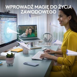 Klawiatura Logitech K950 Off White (920-012466) + Brio 100 (960-001585) 3