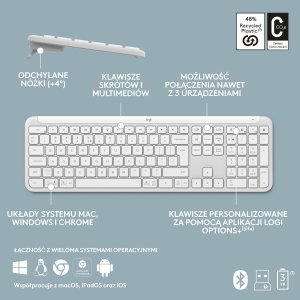 Klawiatura Logitech K950 Off White (920-012466) + Brio 100 (960-001585) 9