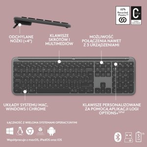 Klawiatura Logitech K950 Graphite (920-012465) + Brio 100 (960-001585) 9