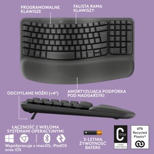Klawiatura Logitech Wave Keys (920-012304) + Brio 100 (960-001585) 7