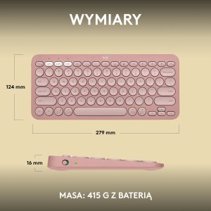 Klawiatura Logitech Pebble Keys 2 K380s (920-011853) + Brio 100 (960-001585) 4