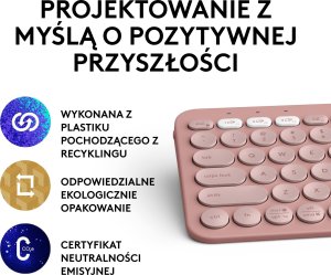 Klawiatura Logitech Pebble Keys 2 K380s (920-011853) + Brio 100 (960-001585) 6
