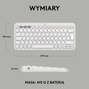 Klawiatura Logitech Pebble Keys 2 K380s (920-011852) + Brio 100 (960-001585) 4