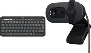 Klawiatura Logitech Pebble Keys 2 K380s (920-011851) + Brio 100 (960-001585) 1