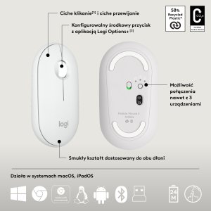 Klawiatura + mysz Logitech Pebble 2 Combo (920-012240) + Brio 100 (960-001585) 2