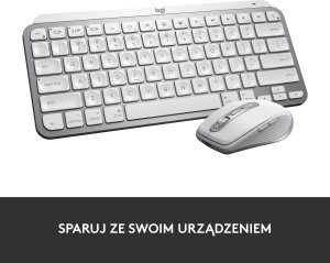Klawiatura Logitech MX Keys Mini for Mac Pale Grey (920-010526) + Brio 100 (960-001585) 13
