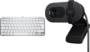 Klawiatura Logitech MX Keys Mini for Mac Pale Grey (920-010526) + Brio 100 (960-001585) 25