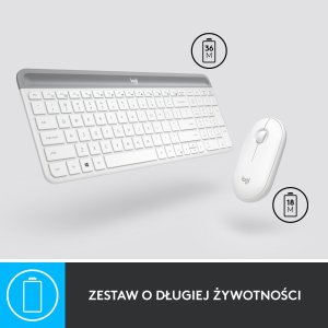Klawiatura + mysz Logitech MK470 (920-009205) + Brio 100 (960-001585) 6