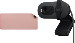 Podkładka Logitech Studio Series - DARKER ROSE (956-000053) + Brio 100 (960-001585) 1