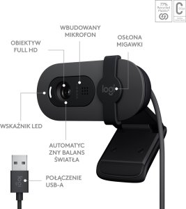 Podkładka Logitech Studio Series - DARKER ROSE (956-000053) + Brio 100 (960-001585) 12