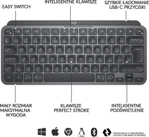 Klawiatura Logitech MX Keys Mini (920-010498) + Brio 100 (960-001585) 5