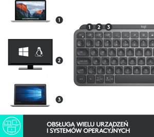 Klawiatura Logitech MX Keys Mini (920-010498) + Brio 100 (960-001585) 6