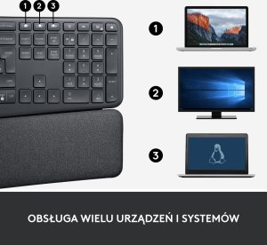 Klawiatura Logitech Ergo K860 (920-010108) + Brio 100 (960-001585) 10