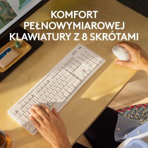 Klawiatura + mysz Logitech MK295 Silent Wireless Combo (920-009824) + Brio 100 (960-001585) 4